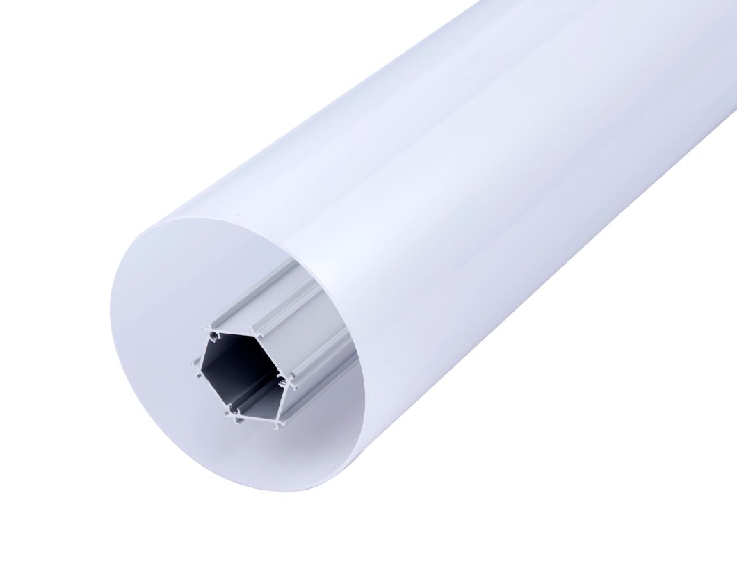 360 Degree Beam Angle Round Shape Tube Aluminium LED Lighting Profile for Suspended LED Light