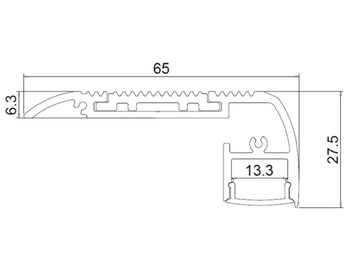 Tw-6528 Stairs & Steps LED Profiles &LED Housing &LED Accessories, Bottom Light