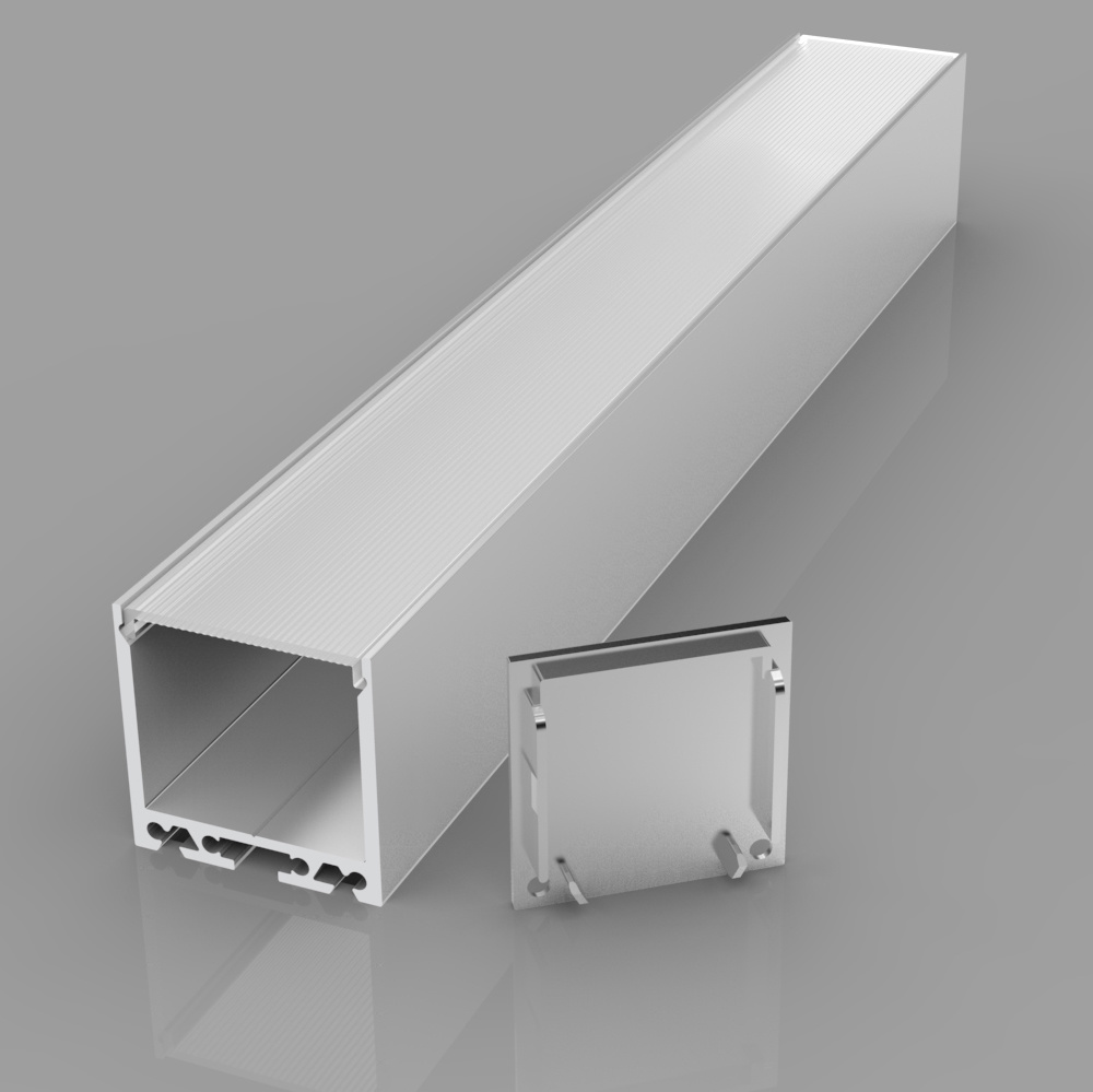 LED Channel Square Aluminium Profile for LED Strip Series C/W LED Strip Diffuser