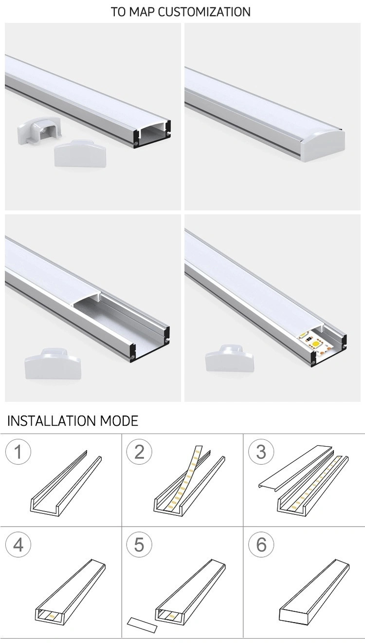 Original Design Lampshade Frames Aluminium Profile LED Strip