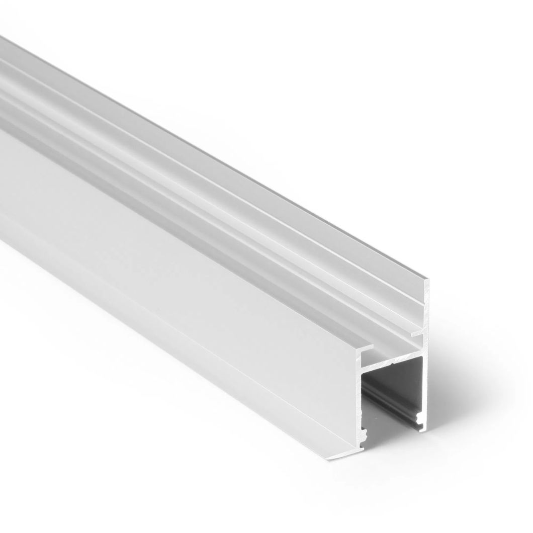 LED Aluminum Profile Channel Extrusion for Recessed Storage Shelves Lighting