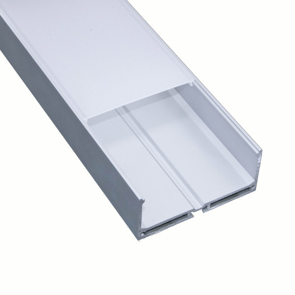 74mmx32mm OEM Anodized LED Aluminium Profile Installed as Surface Use, 60mm Width for LED Strip