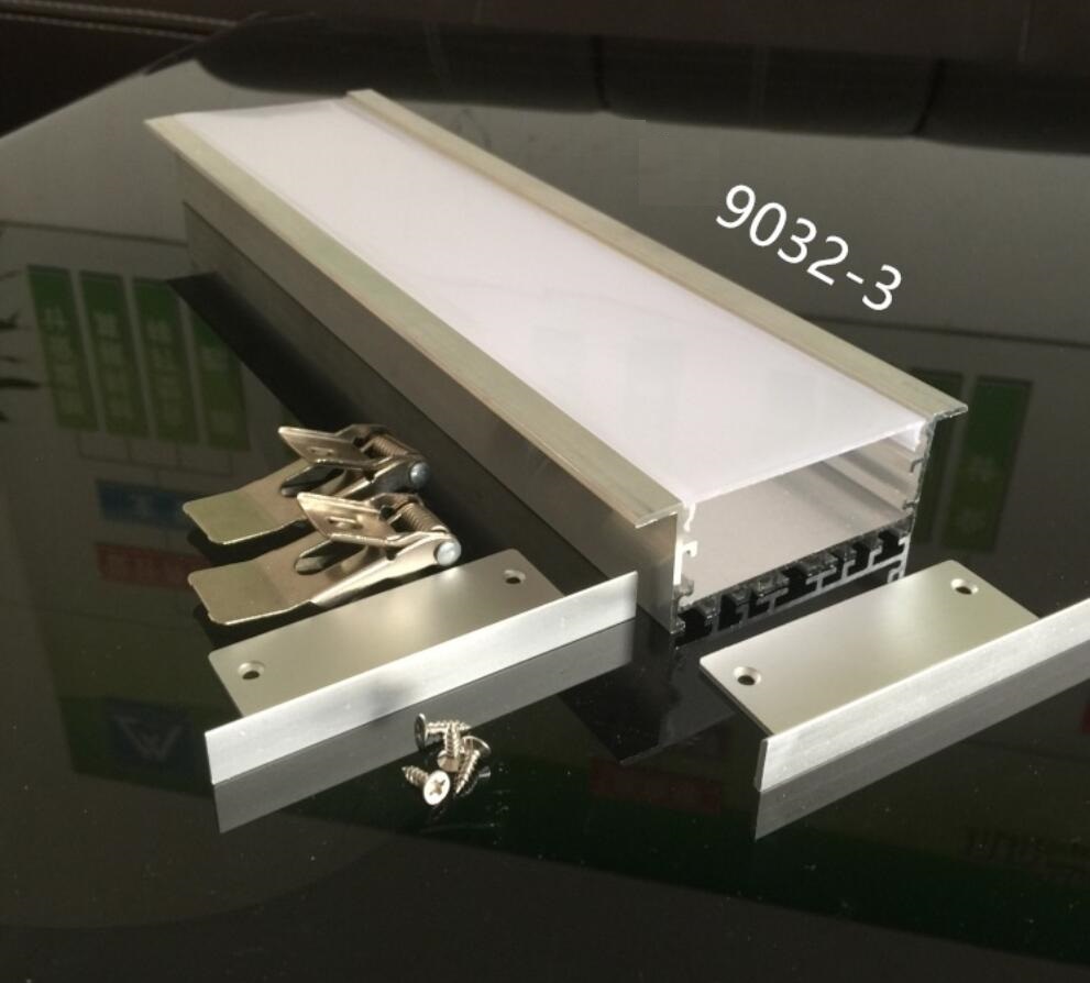 90*32mm Cove Light Housing Kit Concealed Linear Light Recessed Aluminum Extrusion Profile with 70mm Width