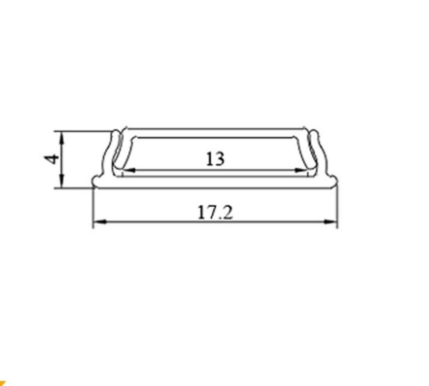 2m 3m 4m 5m 6m Long Flexible Bendable LED Aluminum Profile for LED Strip Light