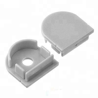 Surface Mounted Aluminum Extrusion Profile for Semicircle PC Opal/Semi-Clear/Milky/Clear Cover