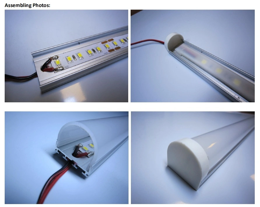 LED Channel Aluminium Extrusion Profiles for Waterproof LED Strip Light 26*23