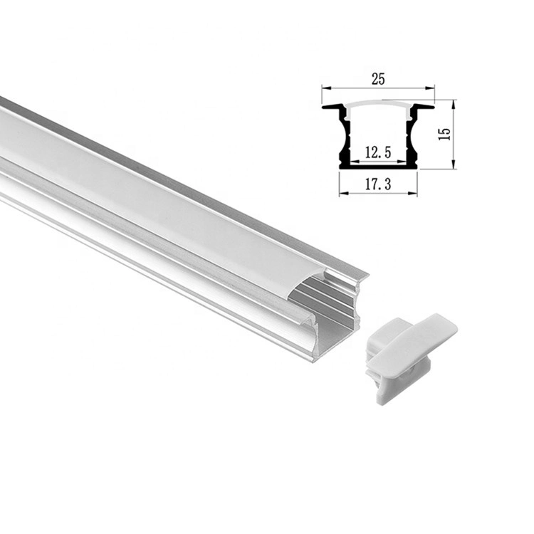 Wardrobe Anodized Aluminium LED Profile Recessed LED Aluminium Extrusion for LED Strip