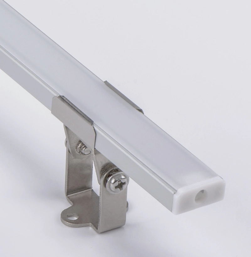 17*7mm Square Diffuser Material Mounted LED Aluminum Extrusion Profile for LED Linear Lights