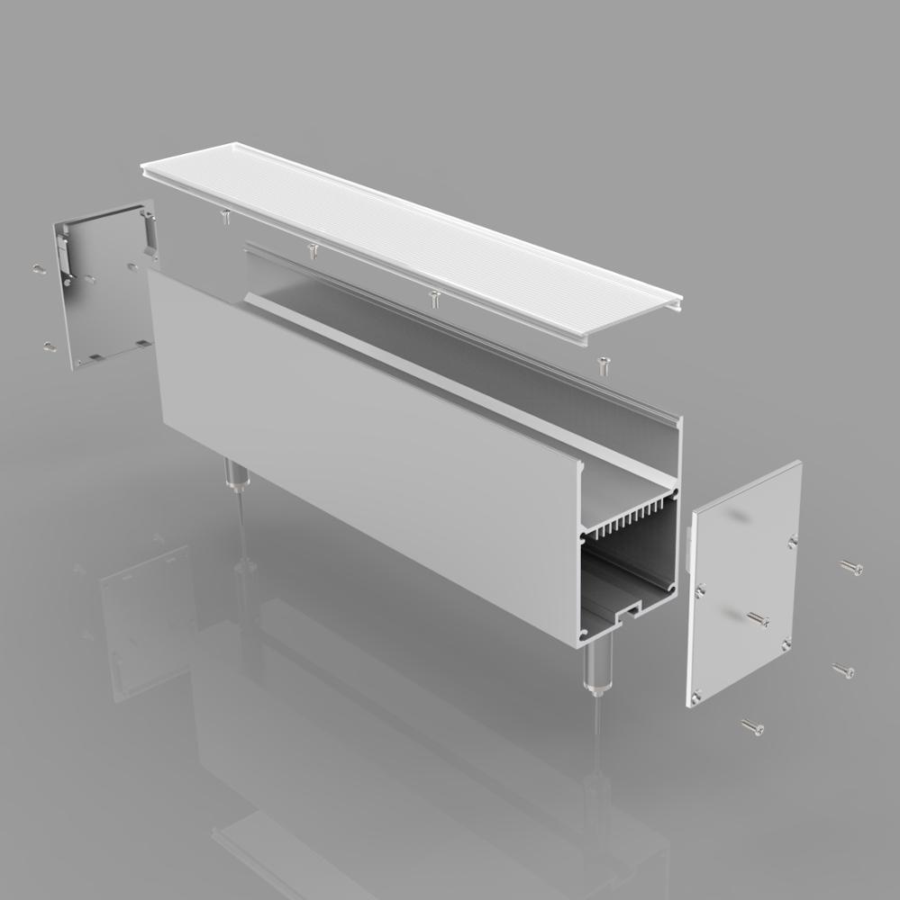 Custom Made LED Aluminum Extrusion Profile for General Lighting