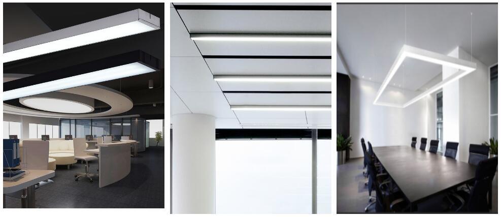 Aluminium Profile for Indirect Lighting by LED Strips