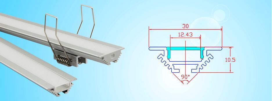 Tw-30*11mm Corner Mount Architectural Aluminum Channels for LED Strip Lights