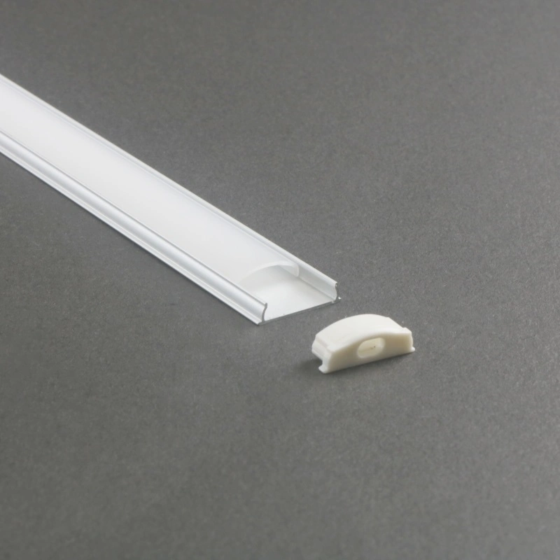 Flexible Hotsale PC/PMMA/Clear/Milky Cover Bendable LED Light Aluminum Profile