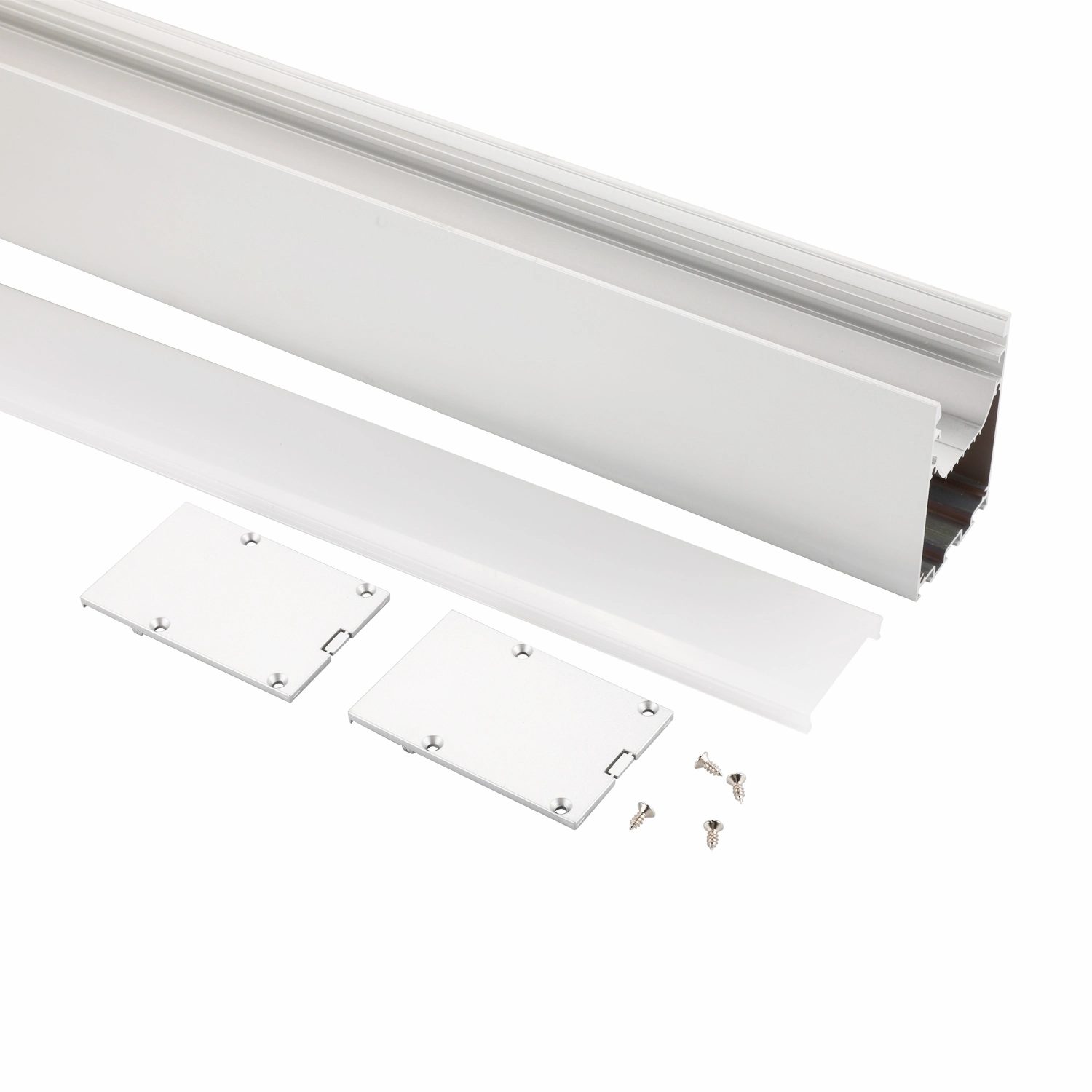 Ceiling Profiles Milky Diffuser LED Strip Channel Suspended Mounting LED Profile