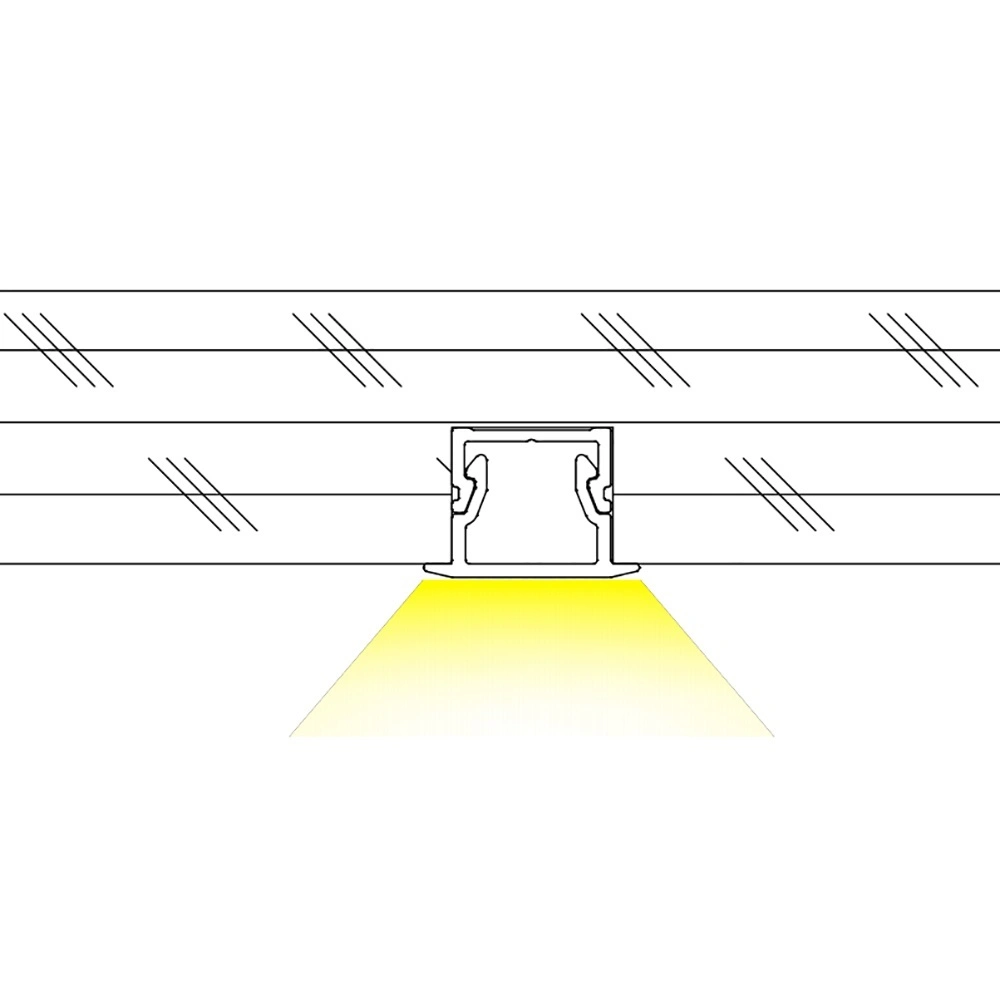 Aluminium Profile for LED Strips Alu Extrusion Profile for Cabinet Use