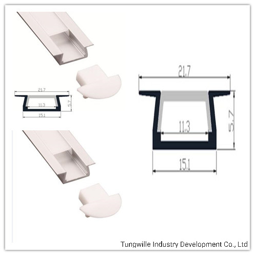 15mmx6mm LED Aluminum Channel for 10mm LED Strip Light Aluminum LED Profile