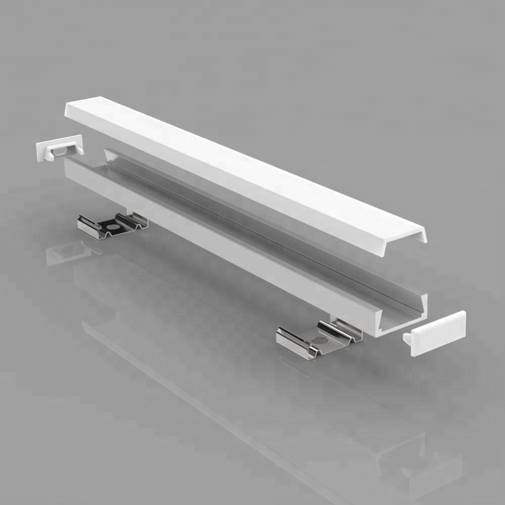 2019 New Custom Surface Slim Alu Extrusion Heatsink Strip Light Kanal Channel LED Aluminum Profile