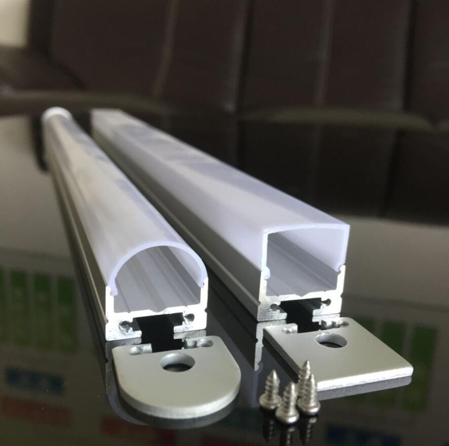 27*21mm Aluminum Extrusion Profiles for LED Light Bar, LED Hard Rigid Strip Light Aluminum Housing LED Supermarket Lamp Shell Kit