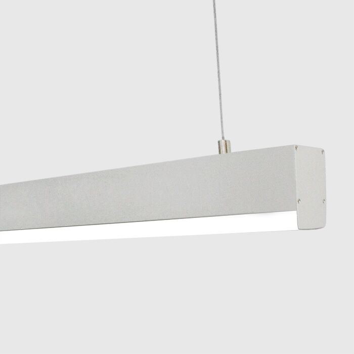 W55mmx80mm Ceiling Suspended Hanging LED Aluminium Profiles for Double Width Suspended Linear Lighting