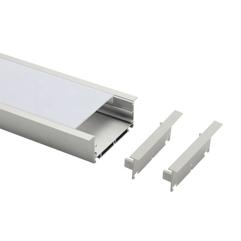 60mm Wide LED Profile Recessed Aluminum Profile for LED Strips