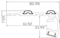 LED Stair Aluminium Profile Channel for Step Lights LED Step Lighting Decoration