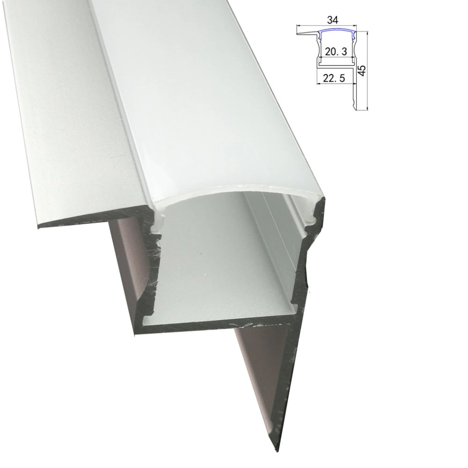 Drywall Profile Length Recessed Trimless Aluminium Profile Fitting Wall Ceiling Linear