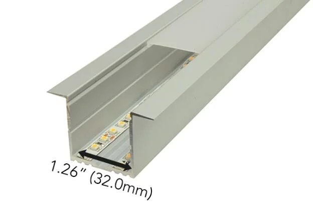 Ecoled Energy Aluminum Profile 8 FT 1" High-Output Recessed Linear LED Housing