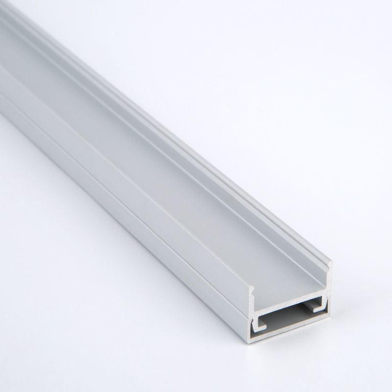 Tube Surface Mount Extrusion for LED Tape Aluminium Commercial Grade with a 3-Sided Frosted Cover