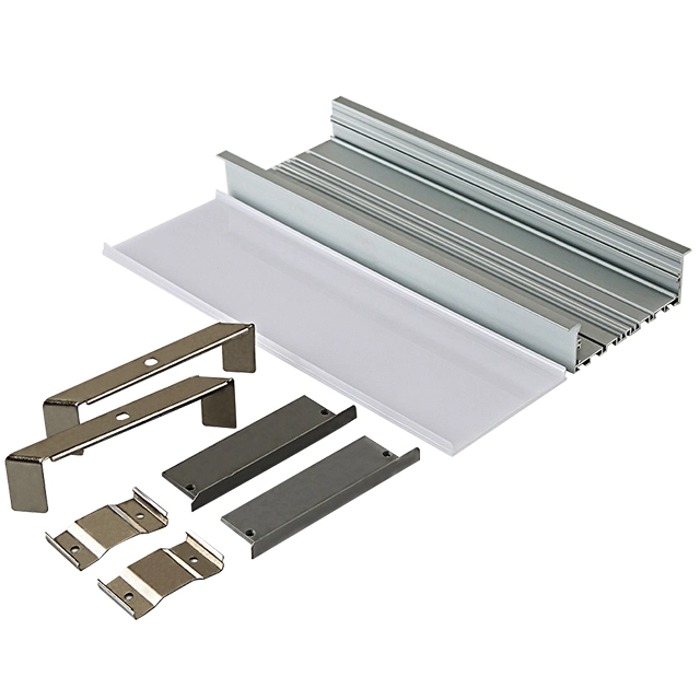 4′′ LED Aluminum Channel Office Linear Extrusion Aluminum Channel for Engineering LED Aluminum Profile Light