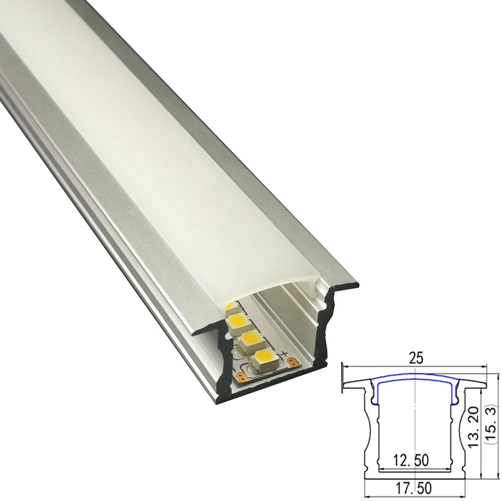 17mm Deep Recessed Mounting Profile Channel for LED Strip in Customized Length