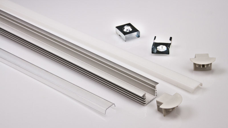 Deep Flush Mount Aluminum Profile Housing for LED Strip Lights