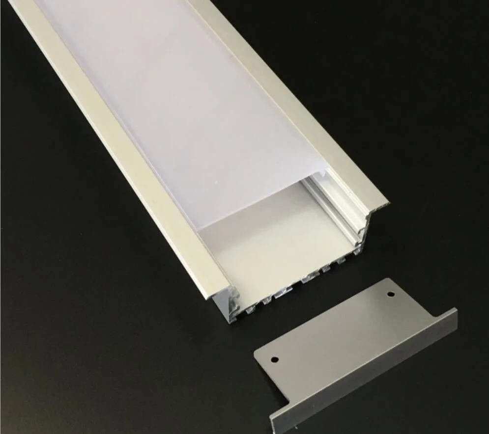 Waterproof Extrusion Aluminium LED Lighting Channel Profile Recessed LED Profile for Outdoor Architecture Decorations