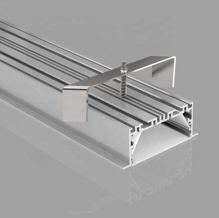 6063 T3-T8 Aluminium Alloy Material Recessed Mounted Aluminum Extrusion Profile for LED Lighting