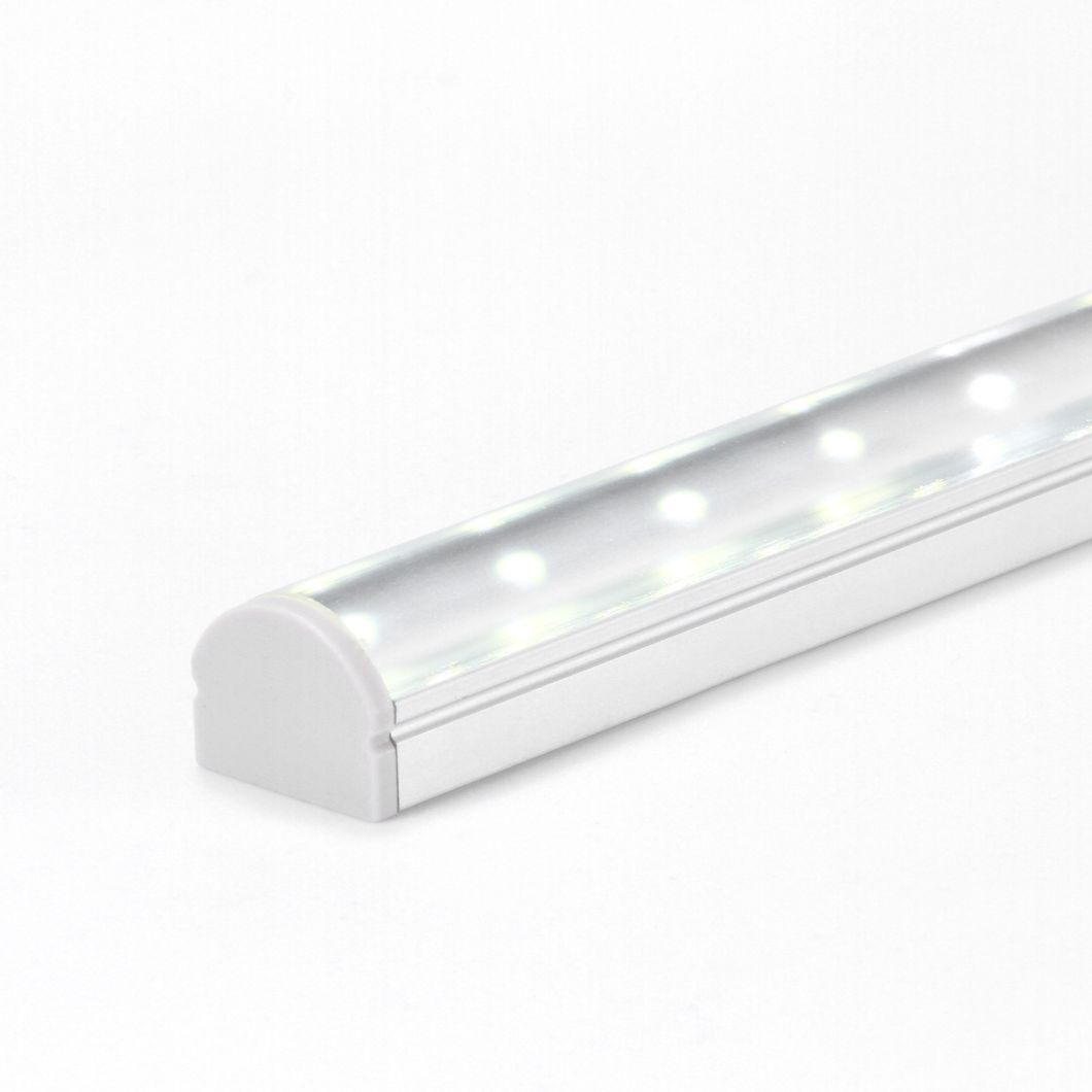 Lightweight Alloy 6063 T5 LED Aluminum Light Housing Surface Mounted LED Profile with Frosted Cover