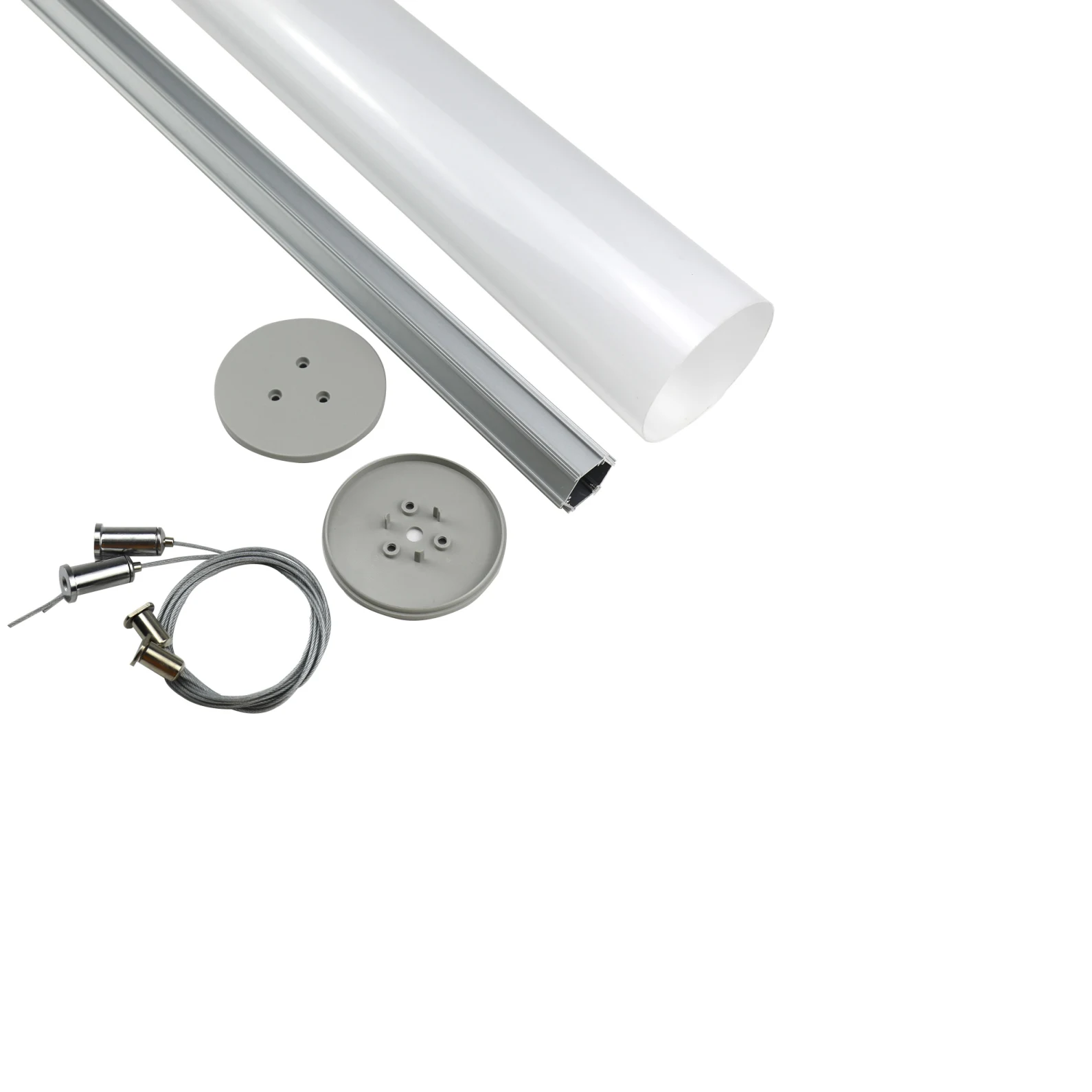 O Shape Anodized LED Aluminum Extrusion Round LED Pendant Linear LED Profile