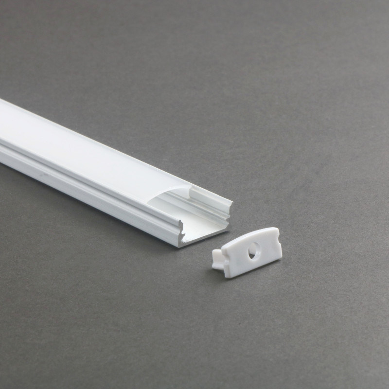 Opal Aluminium LED Profile for LED Strip Light 12mm Wide