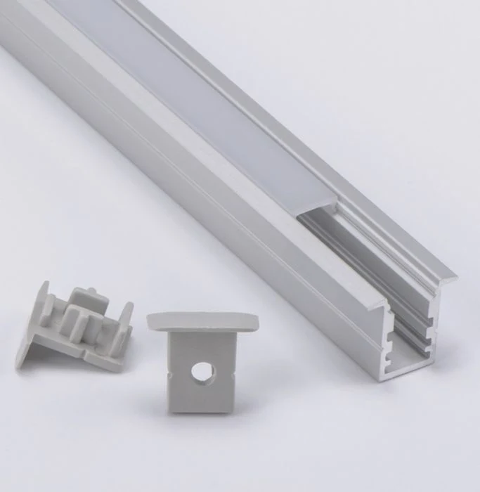 LED Hard Light Strip Housing Aluminun Extrusions for Wall Mounted Lighting