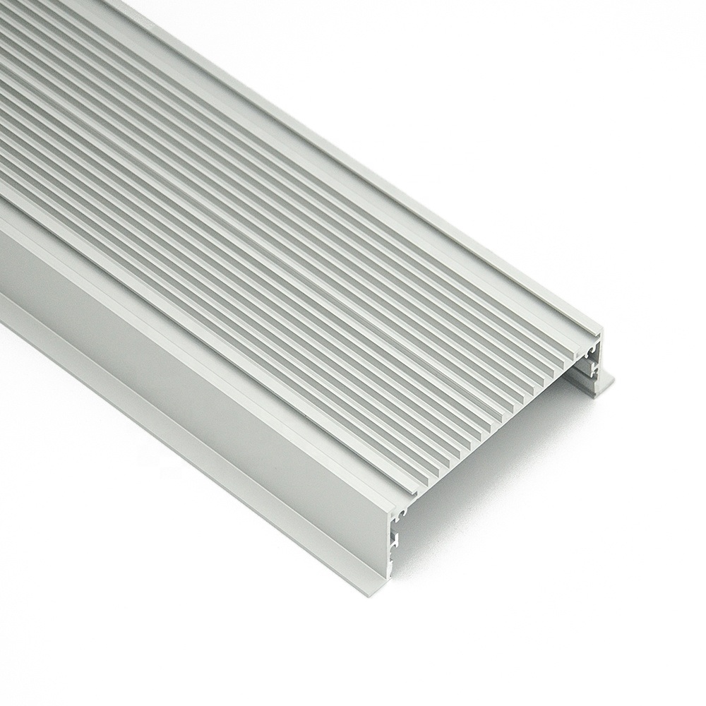 72mm Width LED Profile Slim Decorative Recessed Aluminium LED Channel with Clip-in Diffuser + End Caps