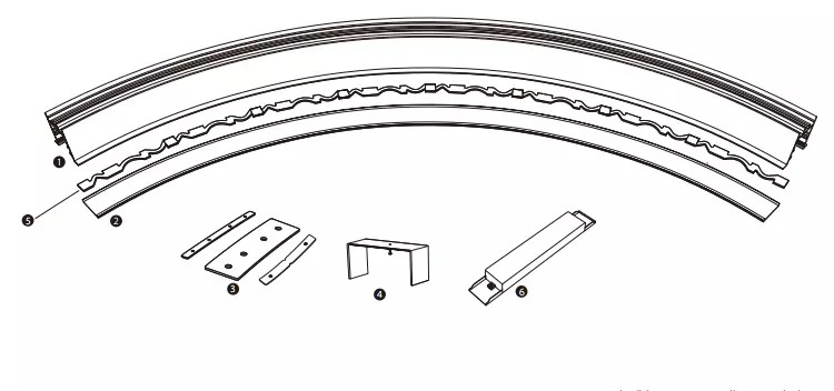 New Year 2020 Modern Hot Bendable 35mm Black/White Ring/Round/Circular Recessed Aluminium LED Profile/Channel for LED Strip Lights