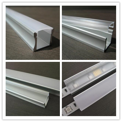 U-Shape Aluminum Channel/ Profiles for Surface and Recessed LED Strip Installation, Slim Compact Design Pack of 10*1m