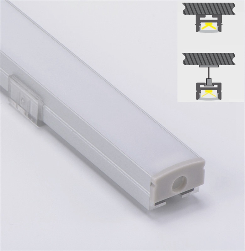 W17xh12mm Anodized Aluminium, Extrusion Aluminium LED Profile Surface Mounted Linear Light Bar