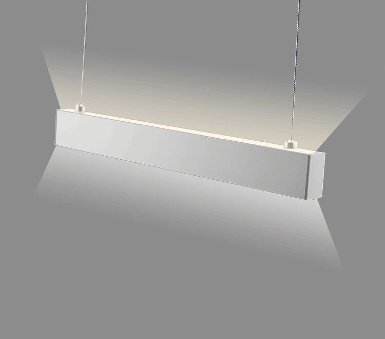 Alu1732 New Design up and Down Hanging Suspension Aluminum Profile Extrusion LED Profile with Glossy Opal Matt Diffuser