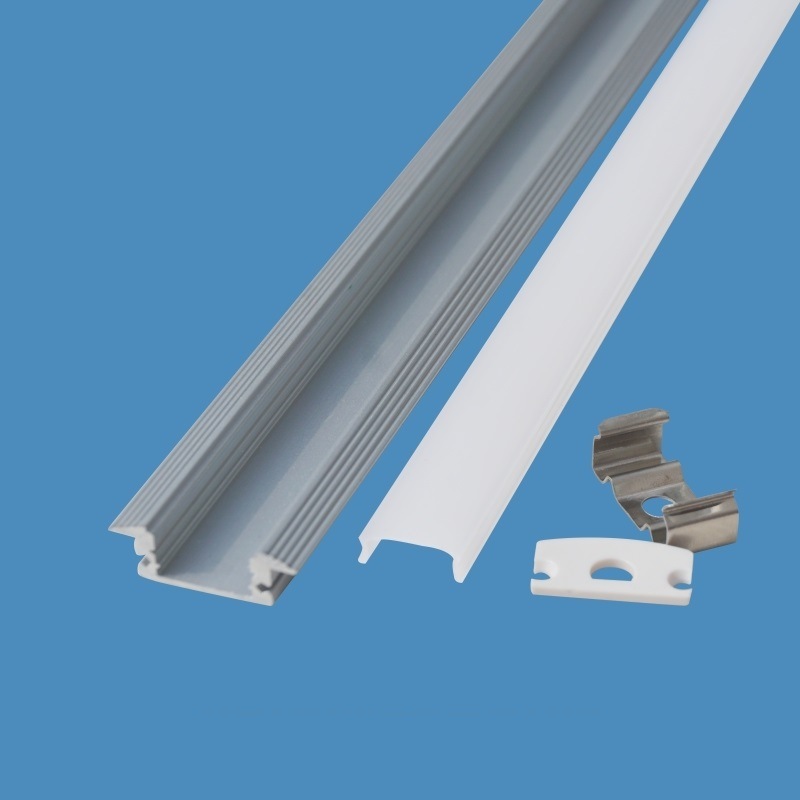 Aluminum and PC Diffuser Extrusion Body Material Recessed Aluminum LED Profile for Strips