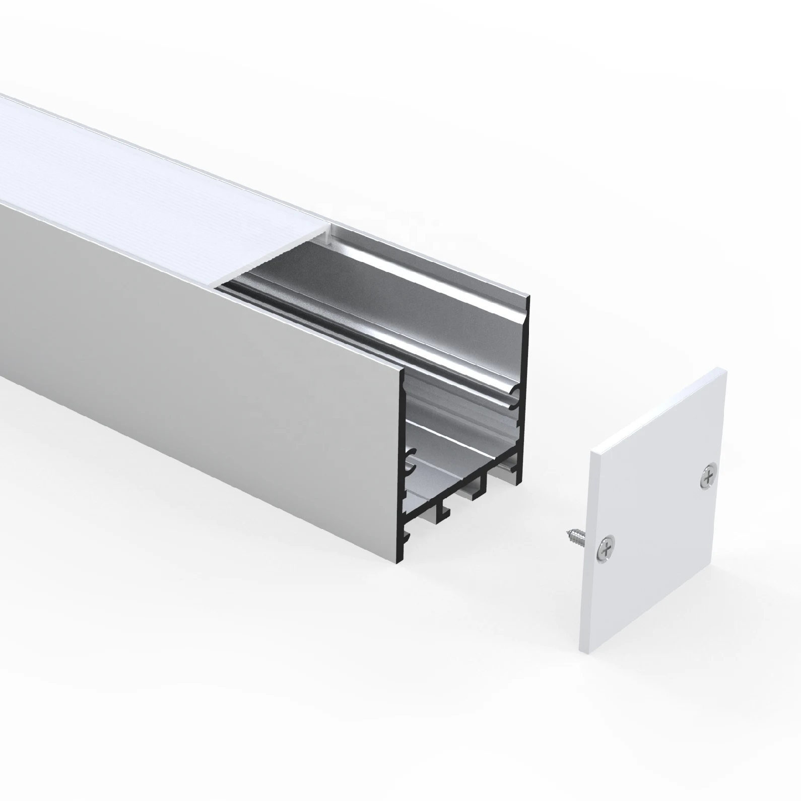 OEM Light Aluminum LED Profile Housing Linear Lamp Diffuser Extrusion Housing 35mm Extrusion Ceiling Suspension Profile