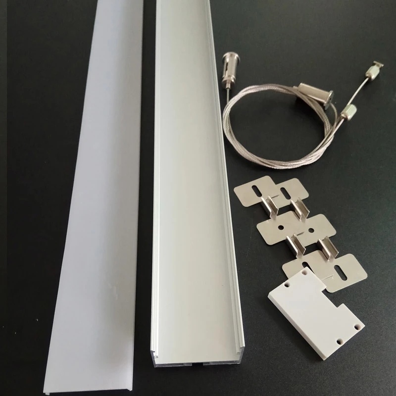 48*31mm Embedded Linear LED Profile, LED Tube with PC Cover