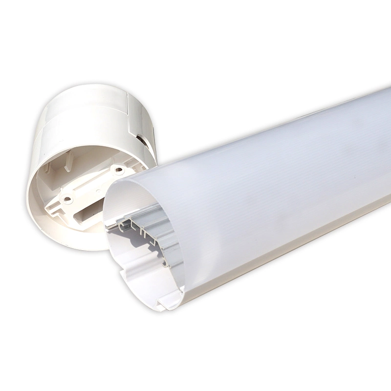 Waterproof IP65 Triproof LED Light Fixtures Plastic PC Tube Light Housing