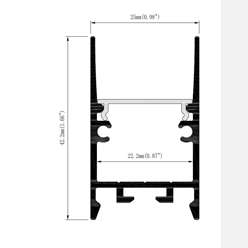 New 2542mm Suspension Low Glare LED Aluminum Profile Can Be Customized LED Strip