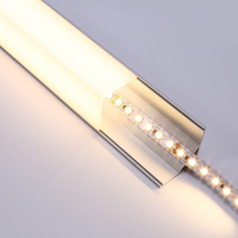 2metre 90 Degree LED Corner Aluminium Extrusion for LED Strip up to 12mm Wide