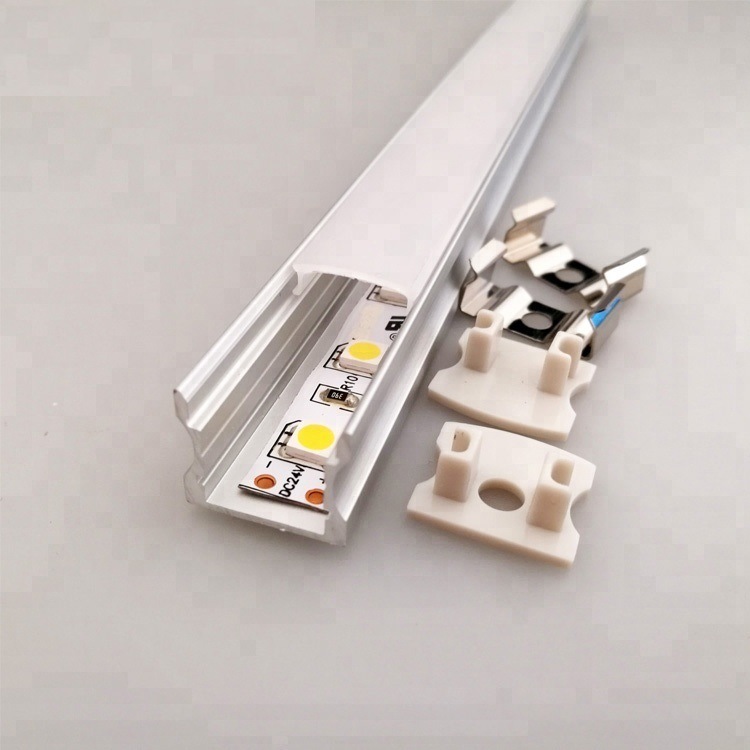 China Customized Aluminum Alloy 6063 Surface Mounted Aluminum LED Profile for SMD LED Strip Light Aluminum Extrusion