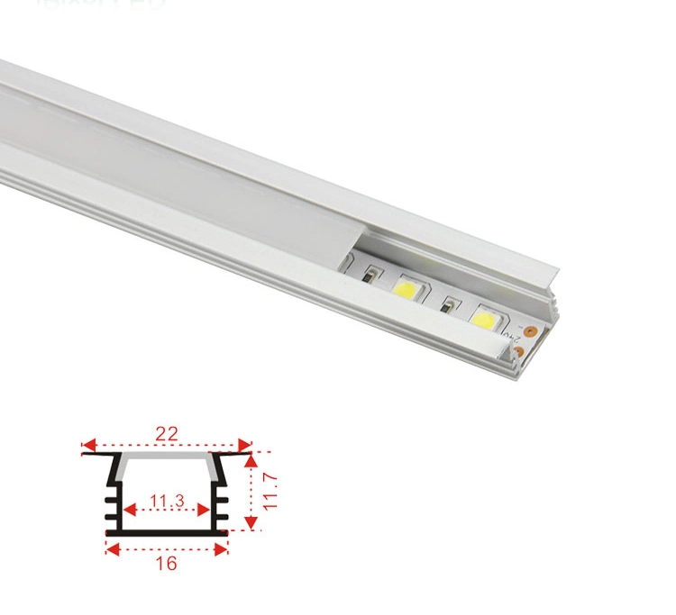 Aluminum Extrusion Channel Jled Recessed Mounted for LED Linear Lighting