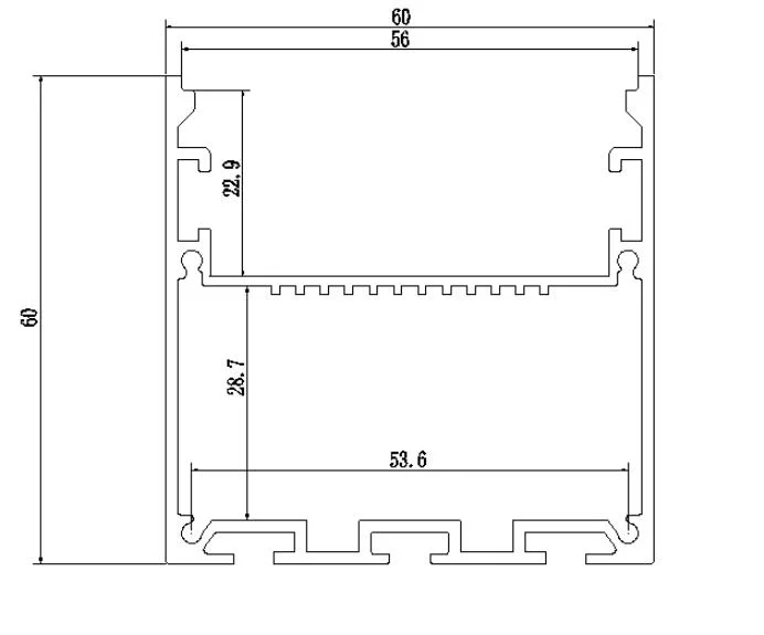 Super Large Surface Mounted Aluminum Profile LED Channel for Aluminum Ceiling LED Profile Lighting